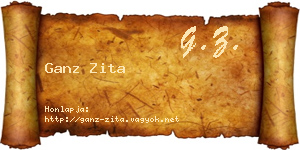 Ganz Zita névjegykártya